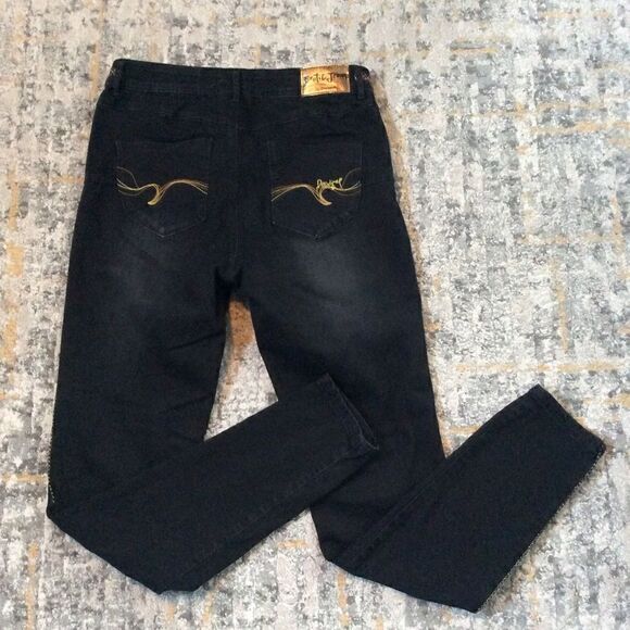 DESIGUAL EXOTIC DISTRESSED JEANS! EUC! SZ EURO 32 - Picture 10 of 12